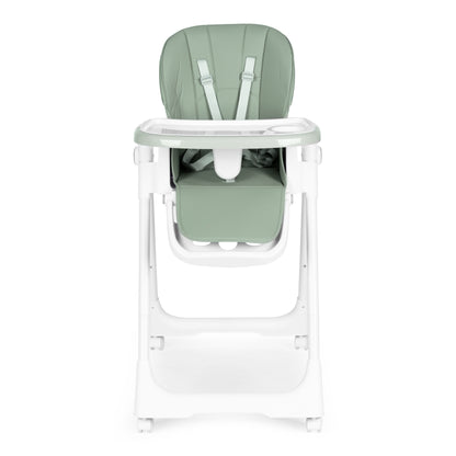Vaikiška maitinimo kėdutė ECOTOYS, reguliuojamo aukščio, su ratukais, žalia (6–36 mėn.)
