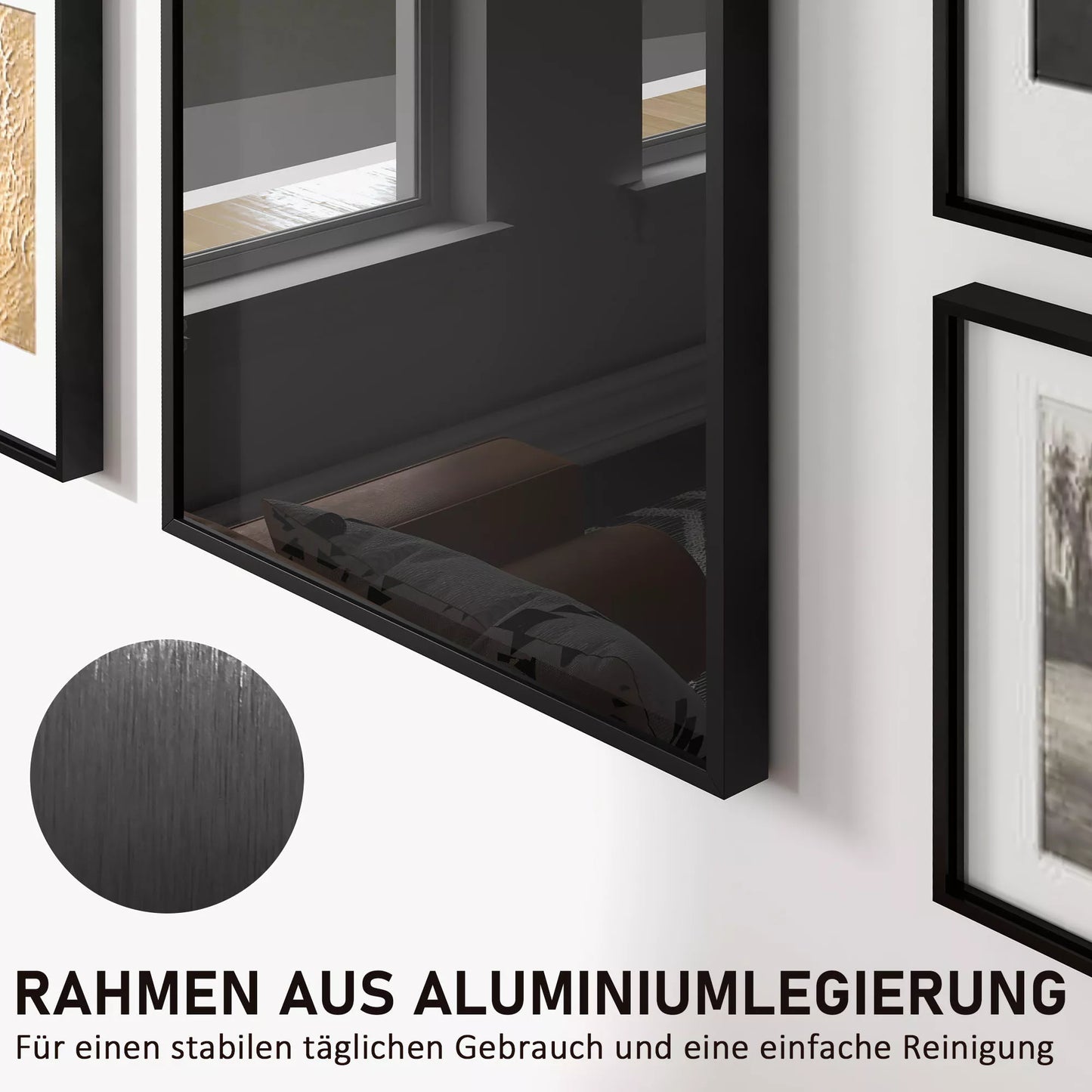 Trikotažo vitrina, drabužių pakaba, aliuminio rėmas, UV atsparus akrilinis priekis, juoda