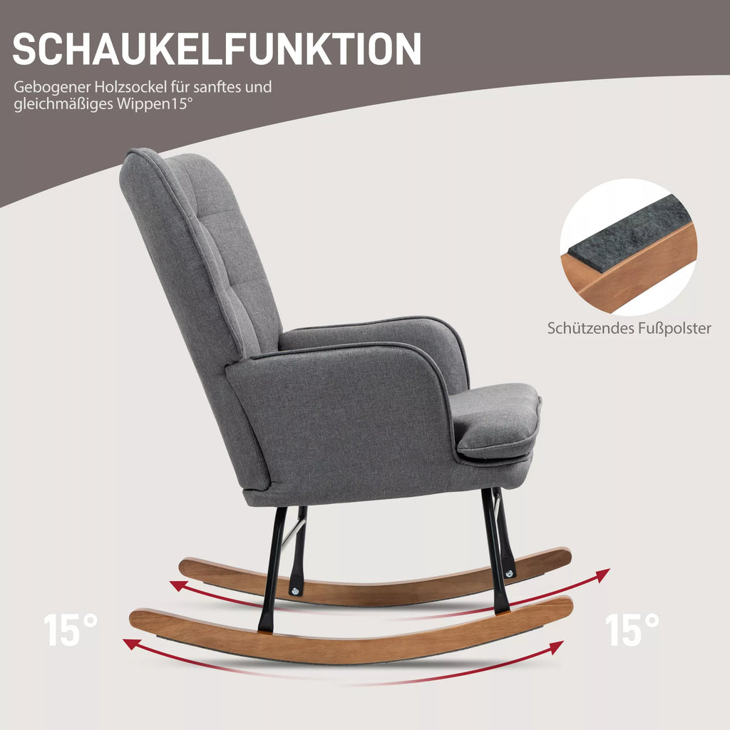 Grafika apie krėslo supimosi funkciją