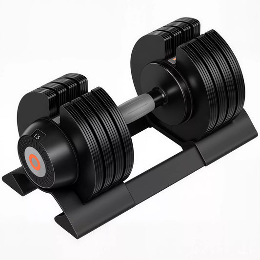 Reguliuojamas viengubas hantelis, 6/11/16/20 kg hantelis su laikymo skyriumi, su neslystančiais rankenomis, juodos spalvos