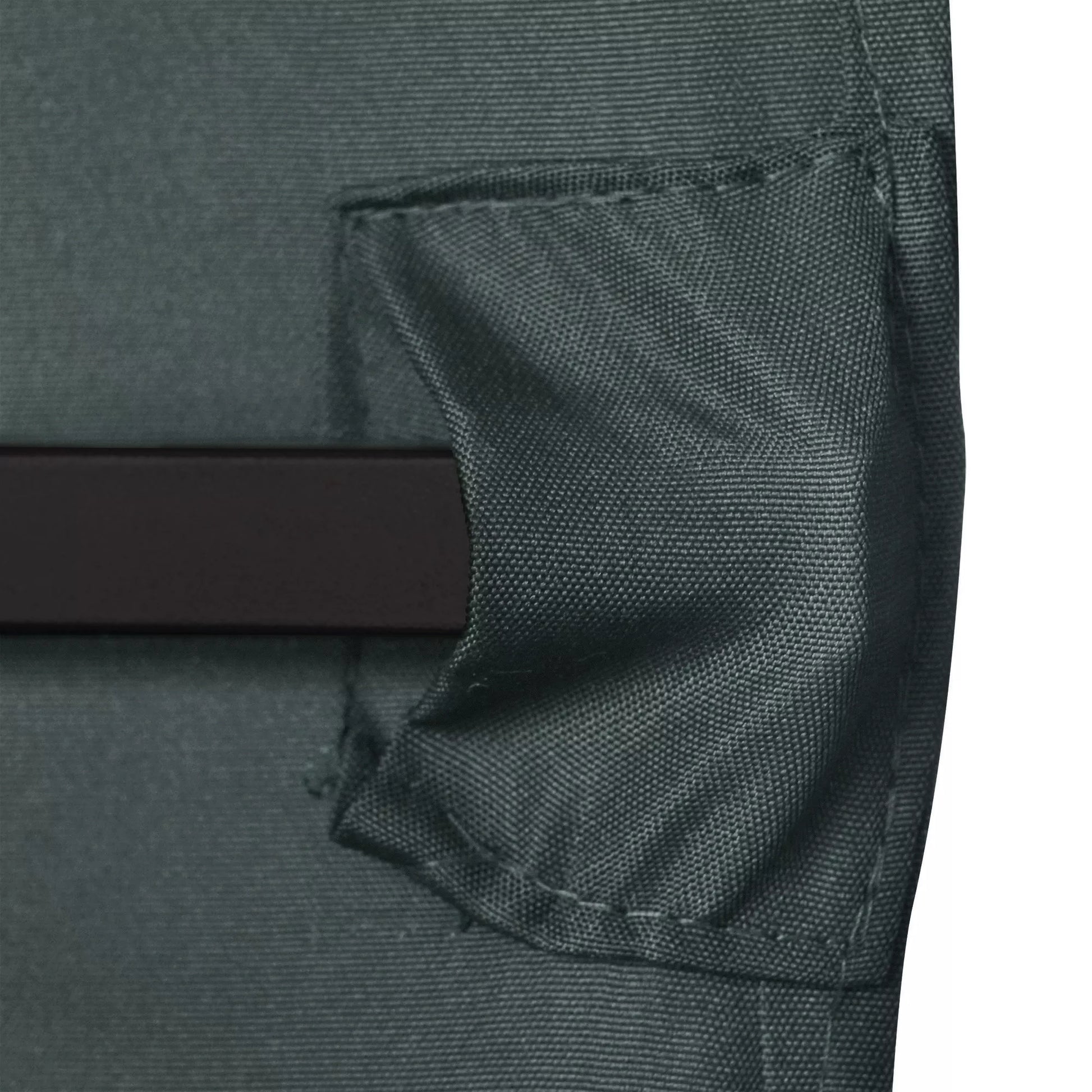 Atsarginis stogas sodo pavėsinei, poliesteris, 2,98 x 2,95 m, tamsiai pilkos spalvos