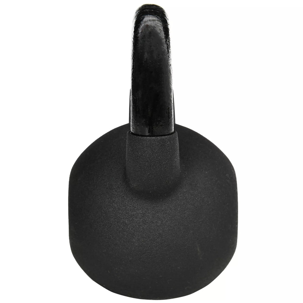 Kettlebell, rutulinis hantelis, 12 kg, su plastiko apvalkalu, plienas, juodas 20 x 13 x 22 cm