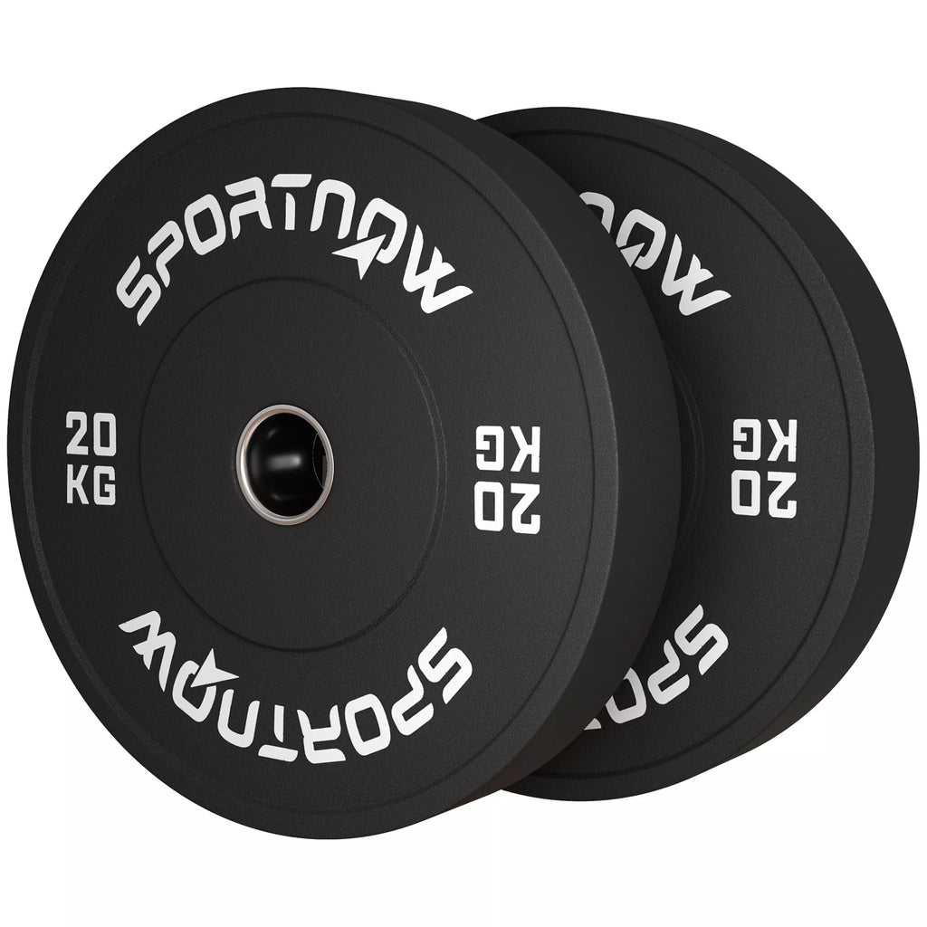 Svorių plokštelės 2 x 20 kg, olimpinio standarto, juodos