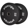 Svorių plokštelės 2 x 20 kg, olimpinio standarto, juodos