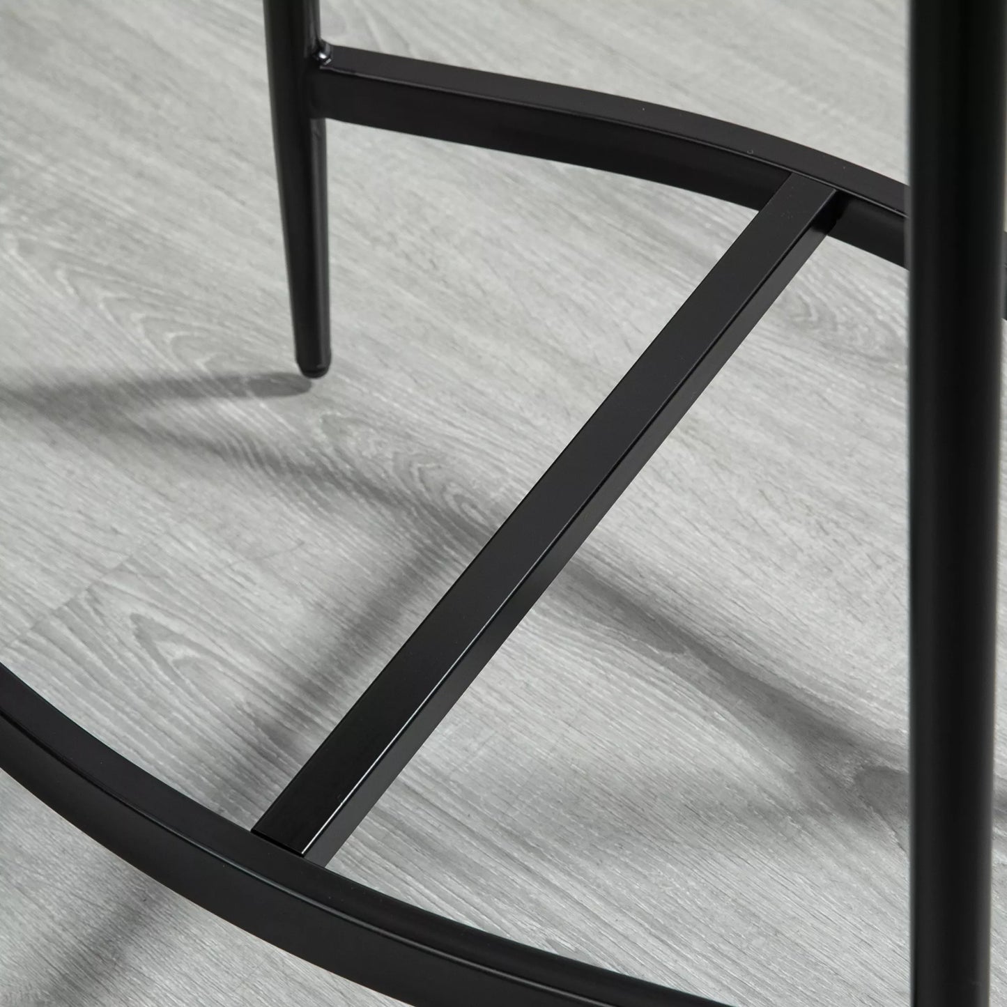 2 vnt. baro kėdžių komplektas, su paminkštintomis sėdynėmis, plieniniu rėmu, 120 kg keliamoji galia, pilkos