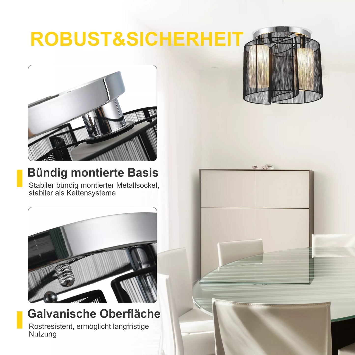 Lubų šviestuvas 2 lizdų E27 Modernus vonios šviestuvas Virtuvės šviestuvas Miegamojo, vonios, virtuvės, svetainės šviestuvas Baltas Ø47,5 x 33 cm (be lemputės)