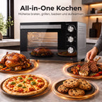 36 l talpos mini orkaitė su konvekcija, 90–230 °C, 1500 W
