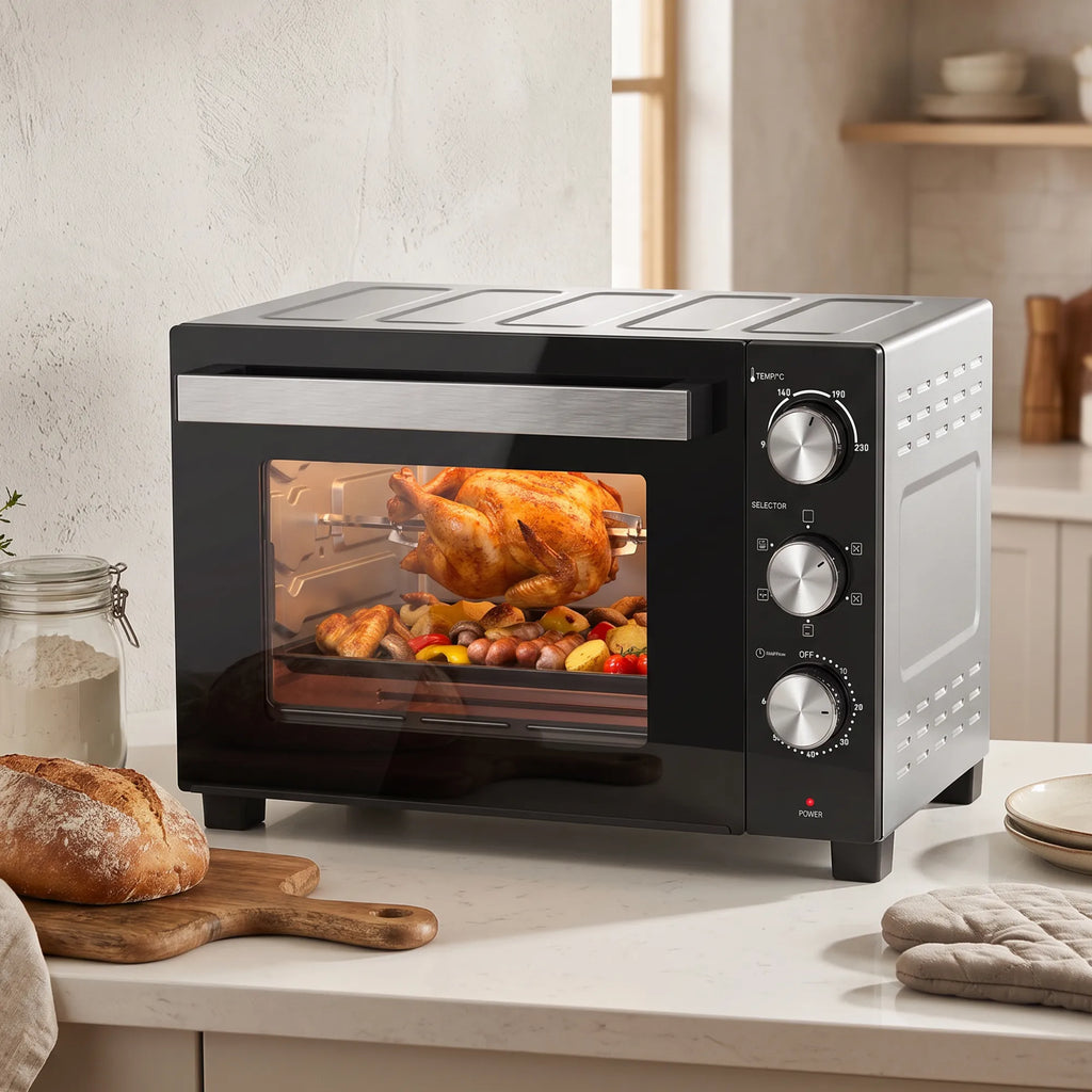36 l talpos mini orkaitė su konvekcija, 90–230 °C, 1500 W