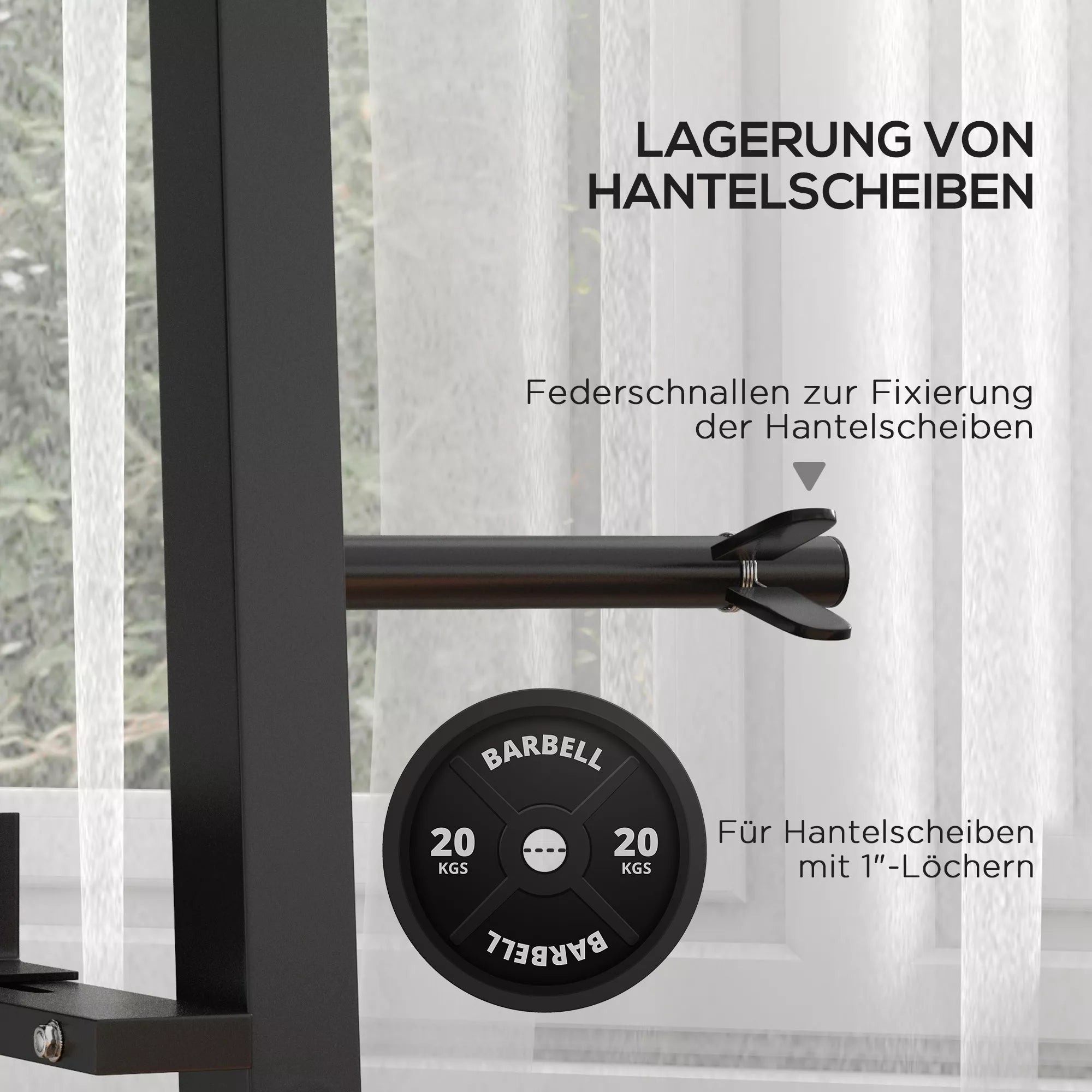 Hantelständer für Kurzhantel, Kugelhantel, Hantelscheiben, 3 Etagen, anpassbar, Stahl, 131 x 75 x 80 cm, schwarz