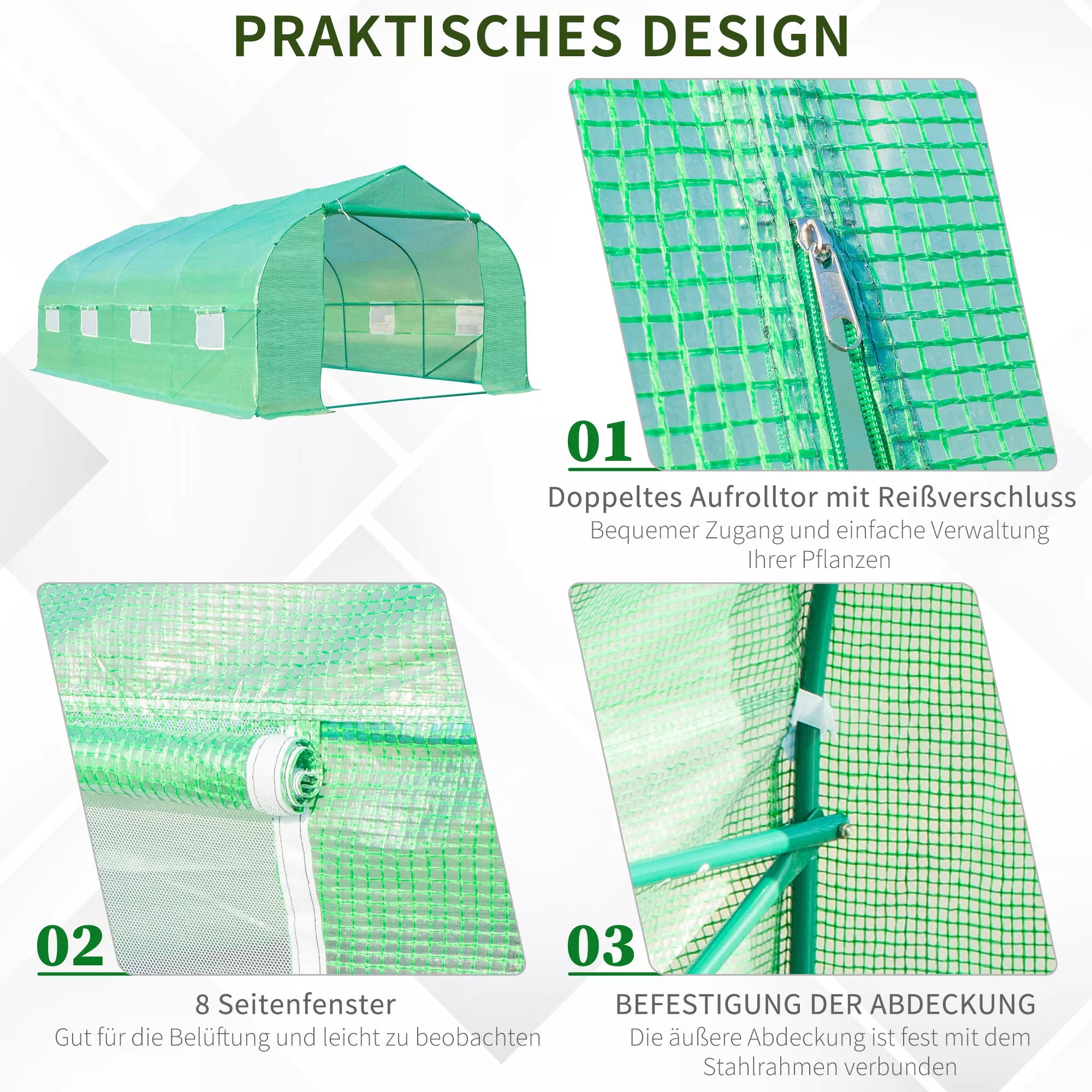 Plėvelės šiltnamis Plėvelės šiltnamis Šiltnamis Ankstyvųjų daržovių šiltnamis Augalų namelis Pomidorų namelis Dvišlaitis stogas 595 × 300B × 200H cm