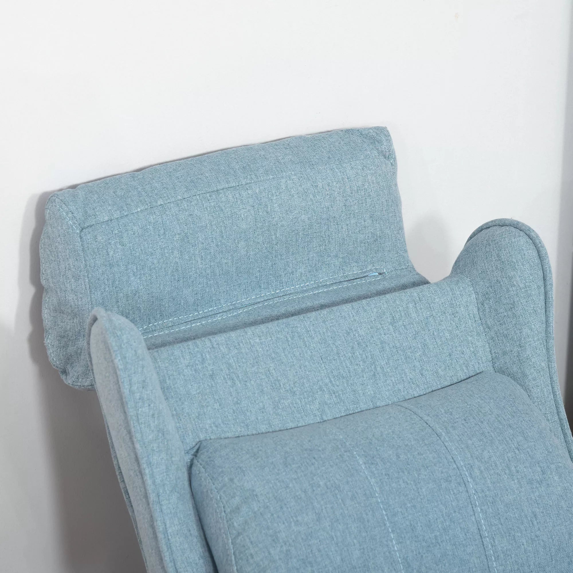 Vaikiška sofa Vaikiškas fotelis su atlošu Rankenėlės Reguliuojamas atlošas Poilsio fotelis Vaikiška sofa Kėdė Gultas Vaikiška sofa 3–5 metų berniukams ir mergaitėms Mėlyna