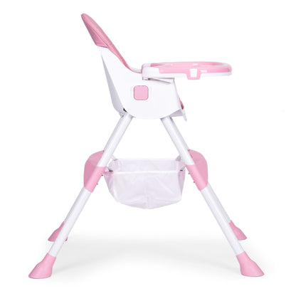 Vaikiška maitinimo kėdutė ECOTOYS 2-in-1 rožinė, 6–36 mėn.