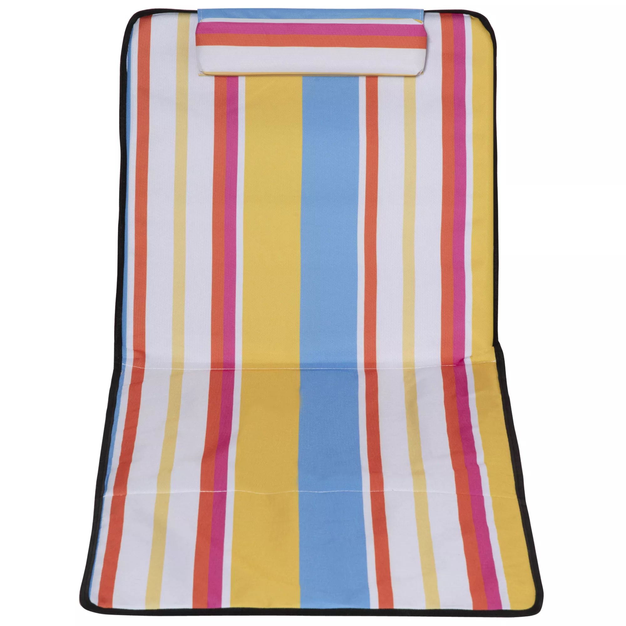 2 vnt. komplektas paplūdimio kilimėlių, reguliuojamų, sulankstomų, 124L x 53B x 37-50H cm, įvairių spalvų