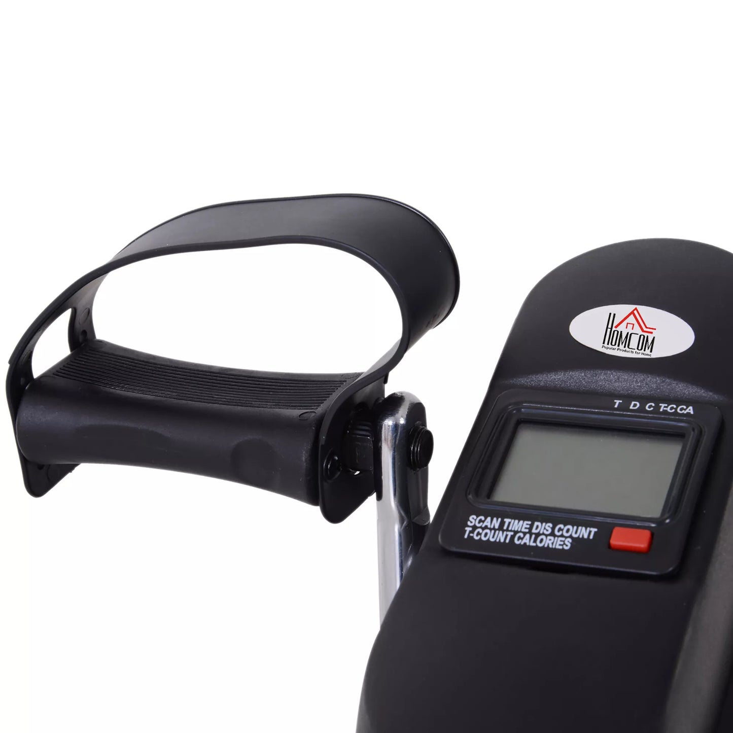 Mini treniruoklis rankoms ir kojoms, pedalų treniruoklis senjorams su LCD ekranu, reguliuojamu pasipriešinimu, fitneso dviratis, namų biuro treniruoklis 35 x 40 x 31 cm Juodas