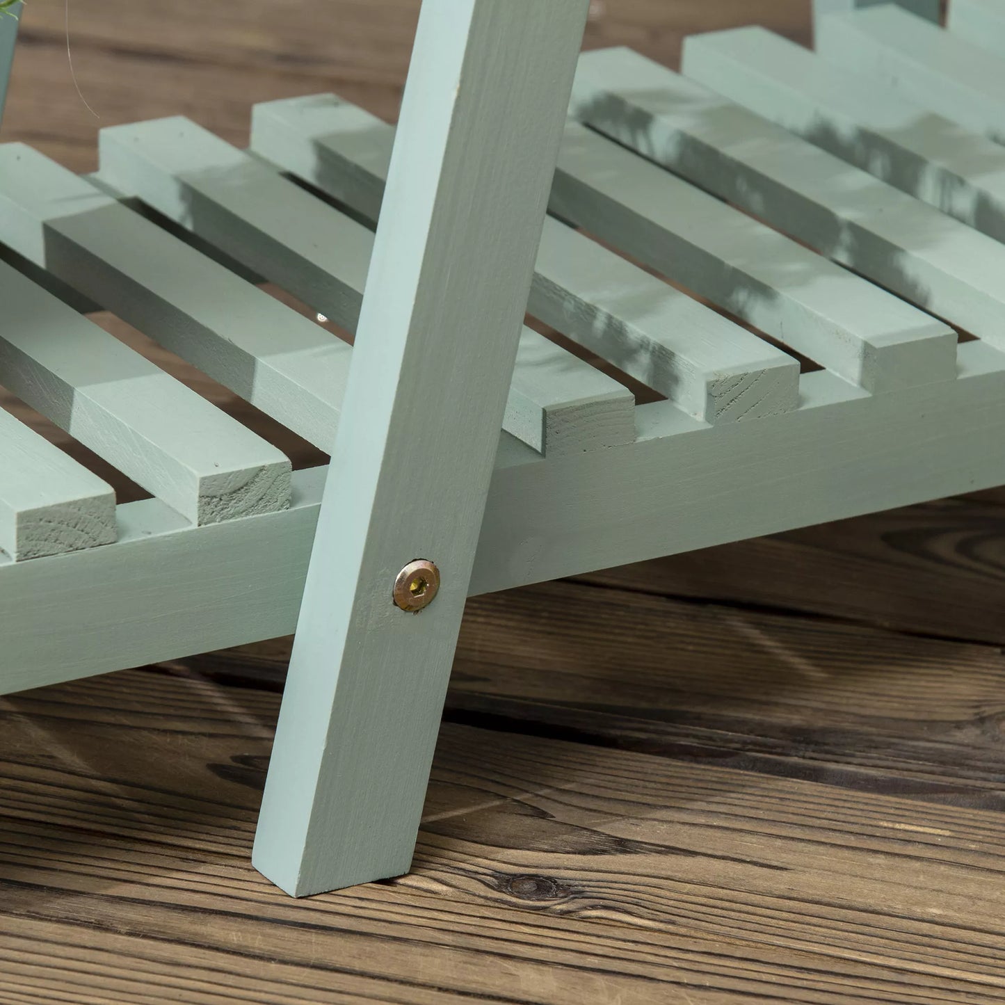 Augalų lentyna su 3 pakopomis, 6 vazonams, atspari oro sąlygoms, 76 cm x 26 cm x 76 cm, šviesiai žalia