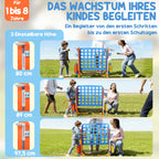 4-in-1 žaidimų rinkinys, „Four in a Row“, reguliuojamas aukštis, tinklinė kišenė, plastikas, spalvotas