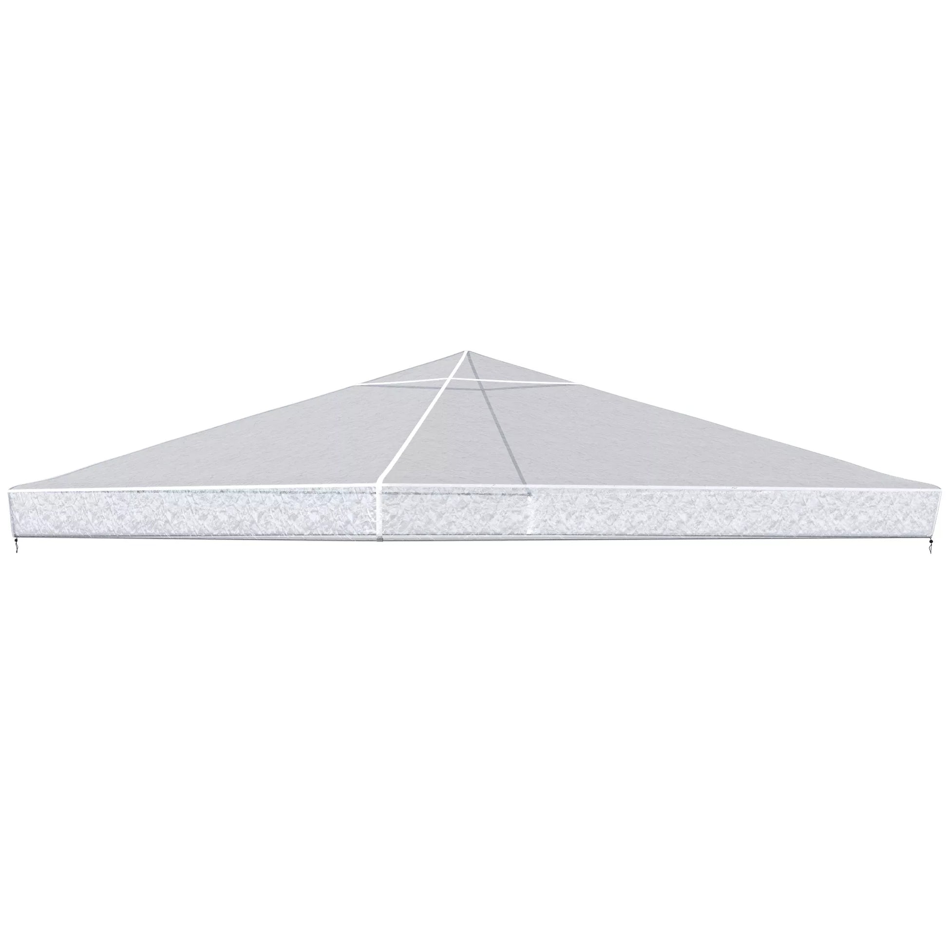 Pavilion lietaus dangtis, sodo paviljono apsauga, atspari vėjui, atspari vandeniui, plastikinė brezentinė danga, 300L x 300B x 80H cm