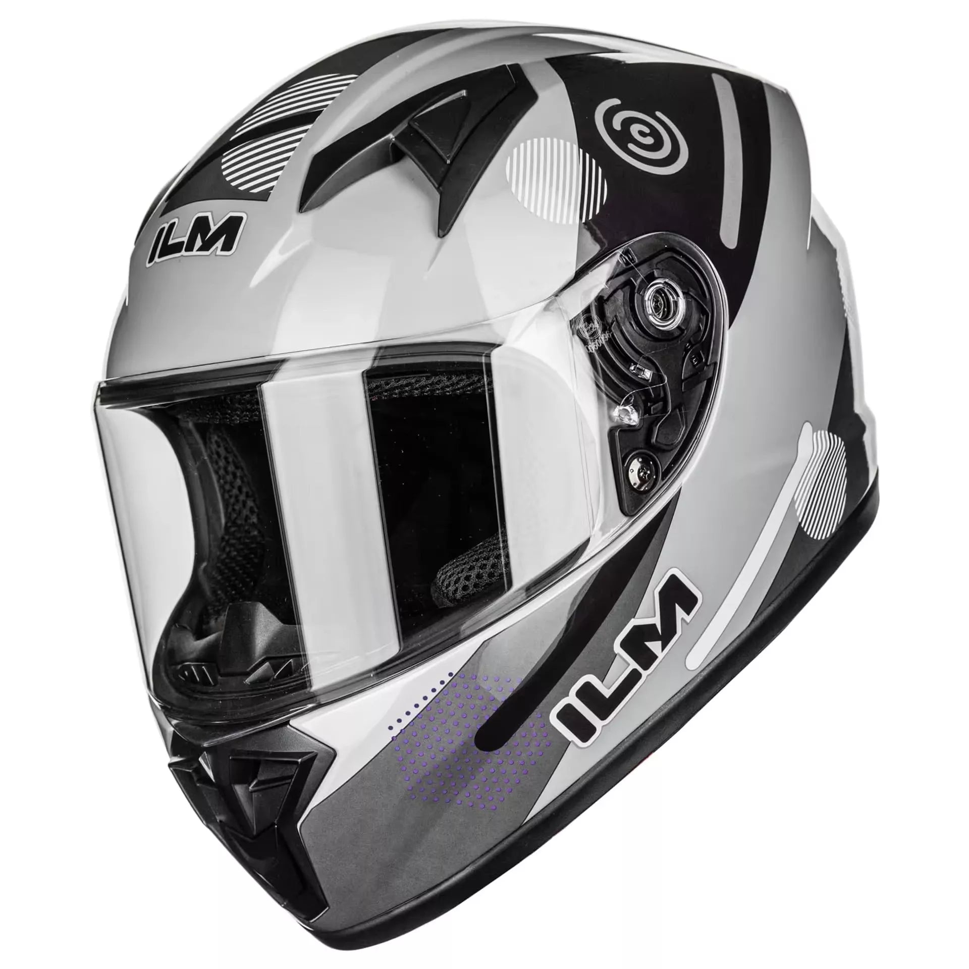 ILM vaikiškas uždaras motociklo šalmas 51-52cm M