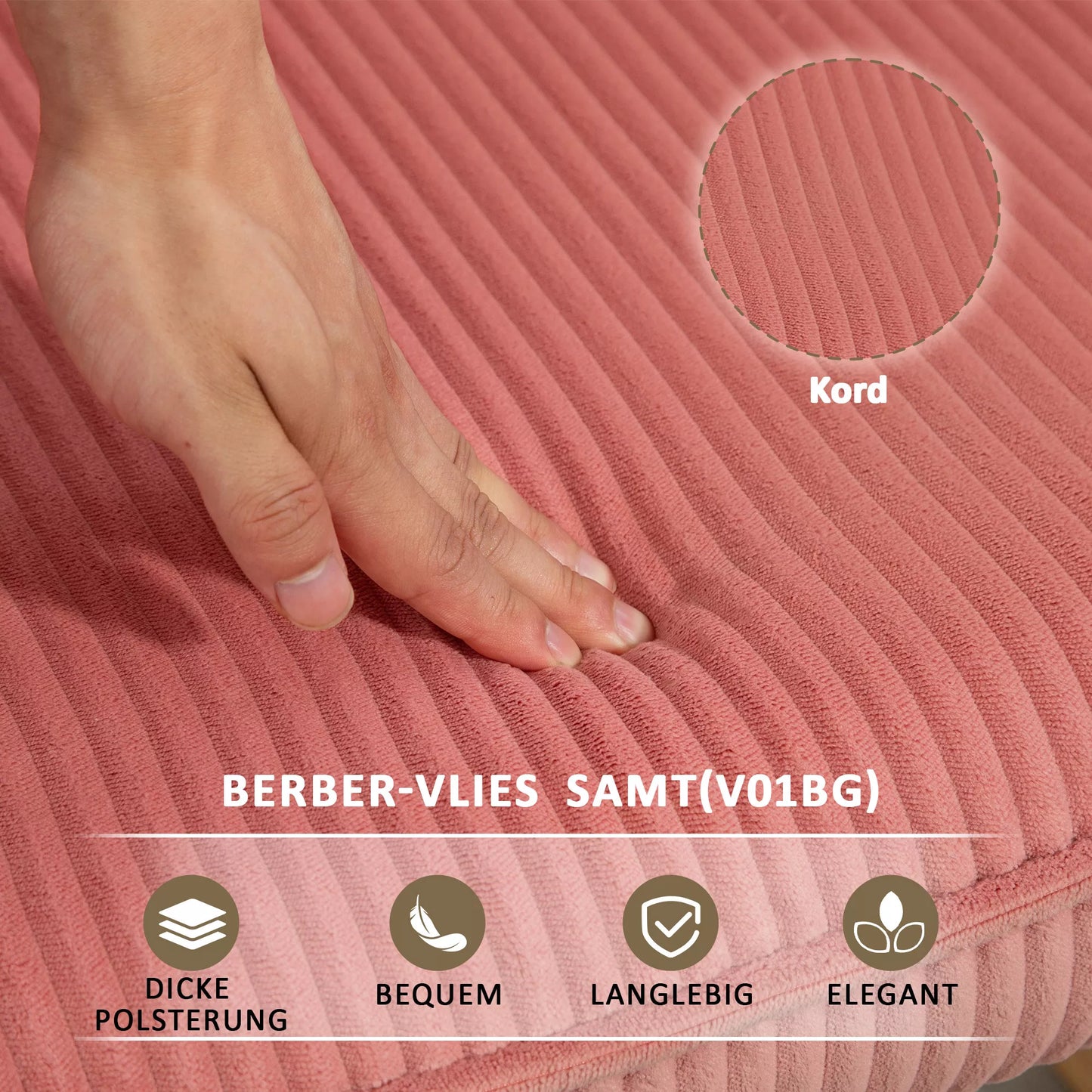 Supama kėdė, relaksacinis krėslas, supamas krėslas, atlaiko iki 120 kg, poliesteris, 98 x 71 x 101 cm, rožinė