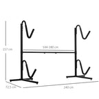 Stovo matmenų schema: aukštis 157 cm, plotis 240 cm