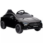 Juodas Mercedes-AMG CLA 45 elektromobilis vaikams