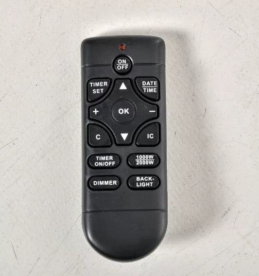 Elektrinis židinys, 3D LED liepsnos, nuotolinio valdymo pultelis, laikmatis, MDF, baltas