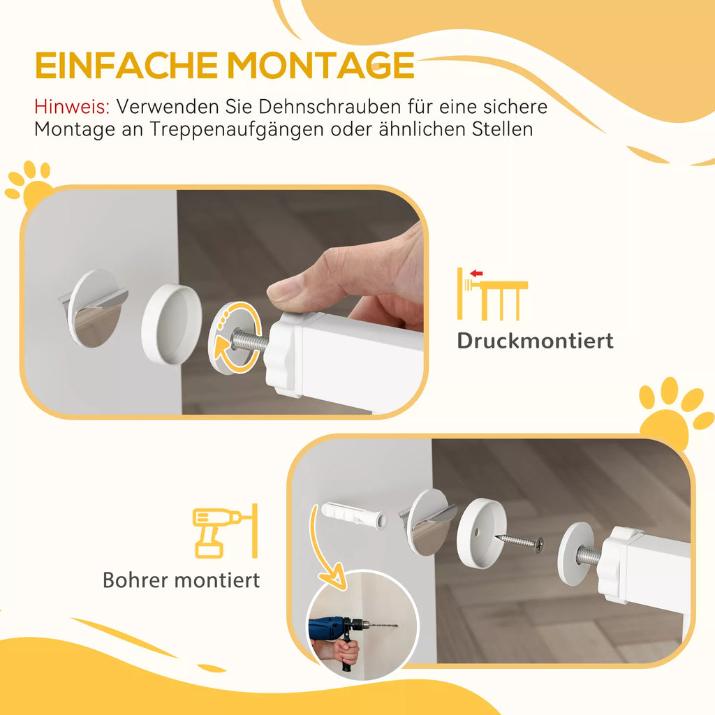 Informacinė grafika apie baltų vartelių montavimą