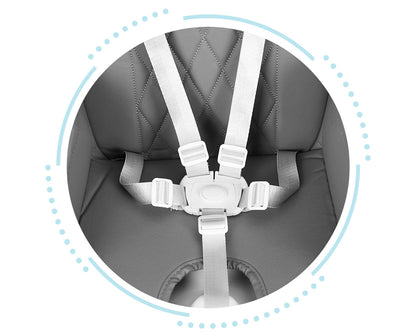 Vaikiška maitinimo kėdutė ECOTOYS 3-in-1, sulankstoma, pilka (6–36 mėn.)