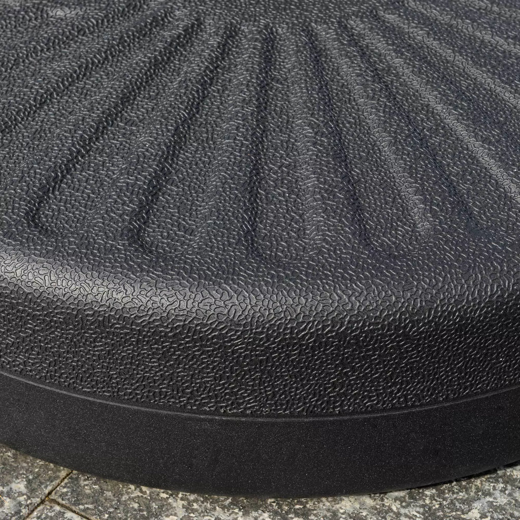 Skėčių stovas 22 kg Skėčių stovas Apvalus skėčių laikiklis, skėčių svoris, stovas skėčiams 38/48 mm vamzdžio skersmuo, balkonui, terasai, sodui, juodas