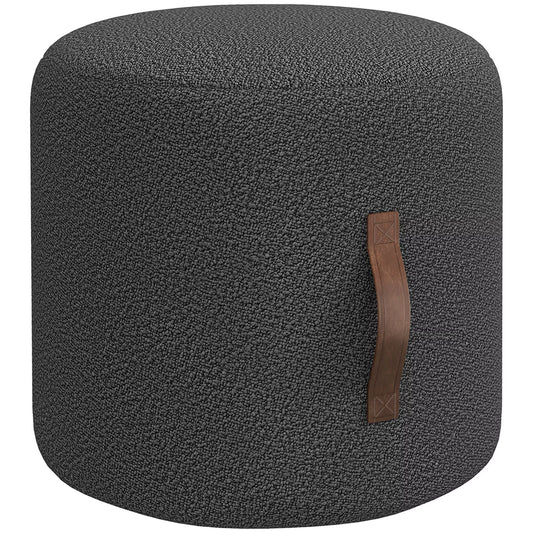 Pufas, atrama kojoms modernaus dizaino, tamsiai pilka + ruda