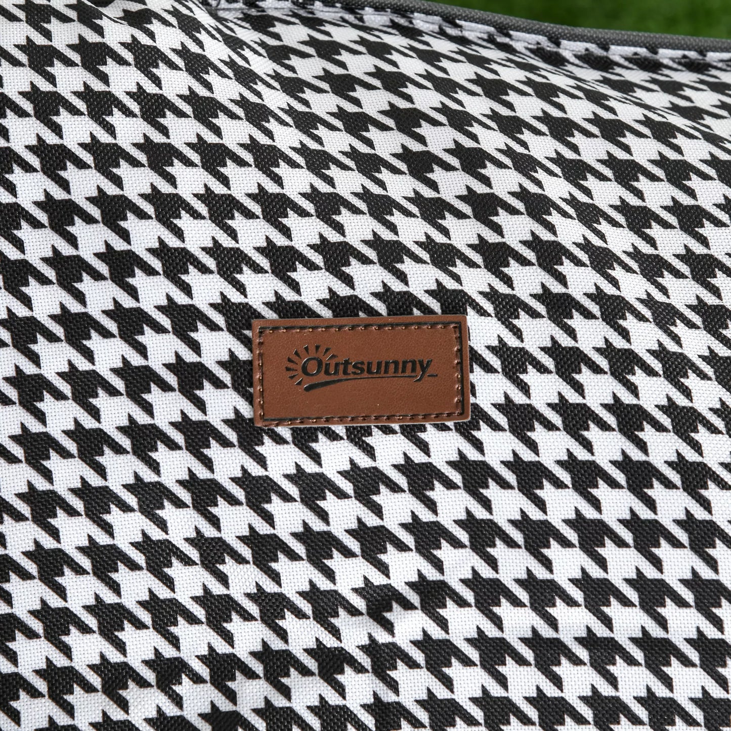 Sulankstomas gultas saulei, 1 šoninė kišenė, 1 puodelių laikiklis, 68 cm x 186 cm x 48 cm, Juoda + Balta