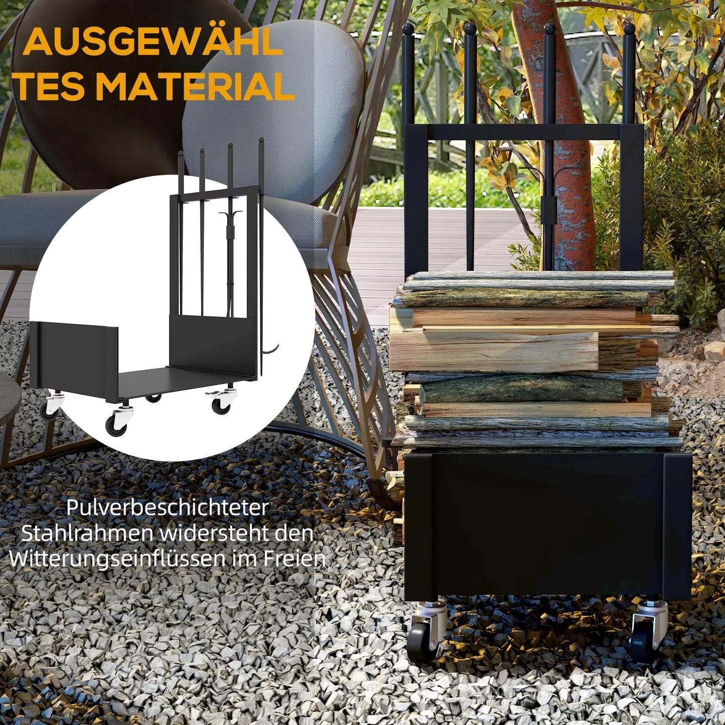 Malkinė su ratukais, daug priedų, metalinis rėmas, iki 60 kg, 48 x 30 x 76 cm, juoda