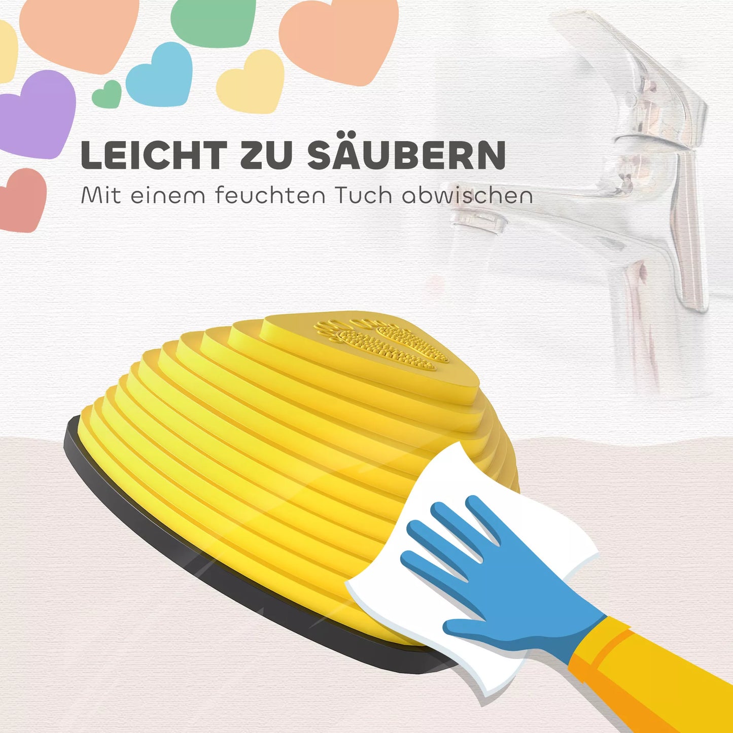 6 vnt. rinkinys pakopėlių, neslystantis dizainas, skirtos naudoti viduje ir lauke, sudedamos, spalvingos