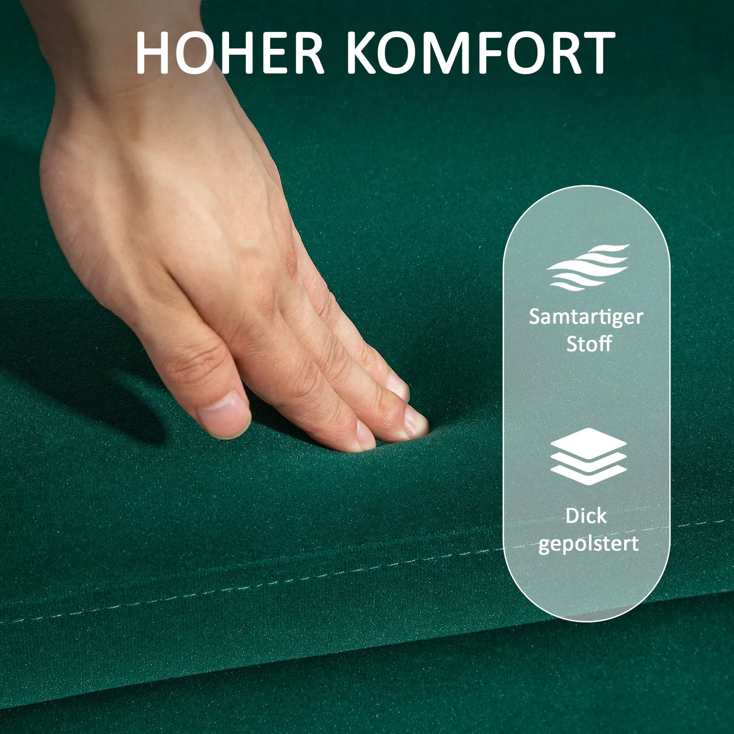 Suolas, paminkštintas su daiktadėže, metalas, kaučiukmedžio mediena, putplastis, 100 x 40 x 42 cm, žalias