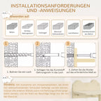 Montavimo reikalavimų ir instrukcijų infografika