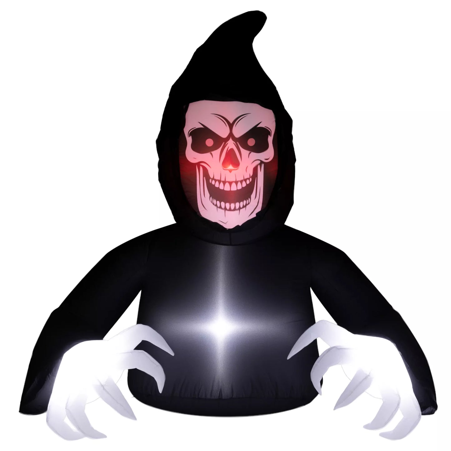 Outsunny Pripučiama Helovino puošmena, Grimasis Šmėkla, LED lemputės, pūstuvas, laidas