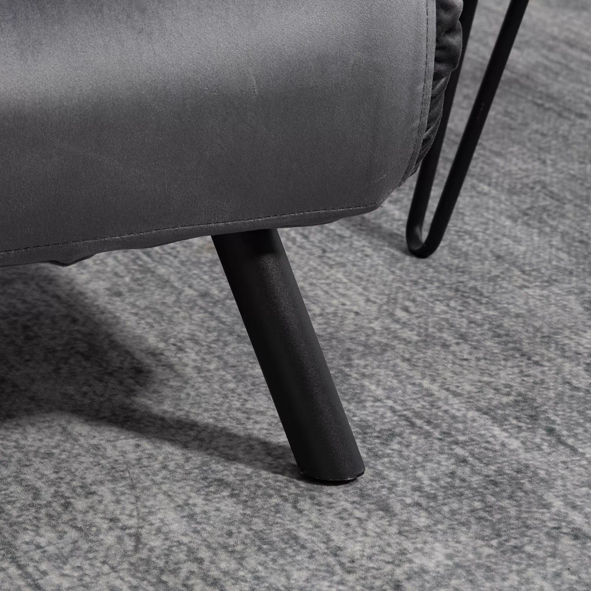 Miegamasis sofos 2-vietė sofa Velvet sofa, miegamoji funkcija, įskaitant 2 pagalvės, velvetinis išvaizda, natūralus + tamsiai pilkas + juodas