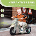 Vaikų elektrinis motociklas, 6 V vaikų motociklas su muzika, greitis 2,5–3 km/h, skirtas 2–5 metų vaikams