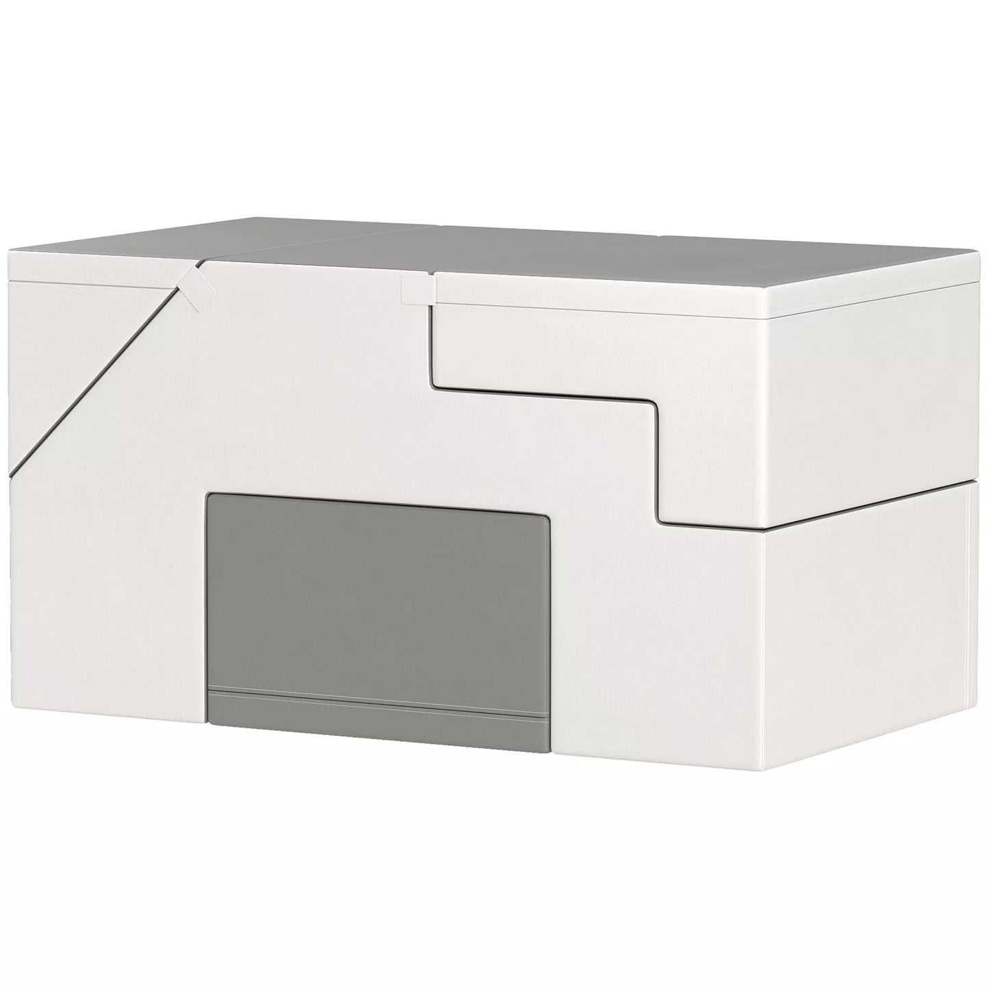 Laipiojimo ir čiuožinėjimo žaislas vaikams, skatina motorinius įgūdžius, dirbtinė oda, EPE putos, 86x49x47 cm, Pilkas