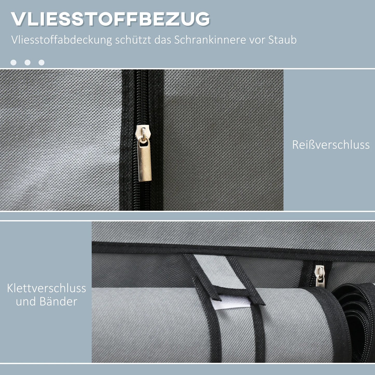 Audinio spinta, laikymo sprendimas, 4 lentynos, 2 drabužių kabinimo strypai, Pilka