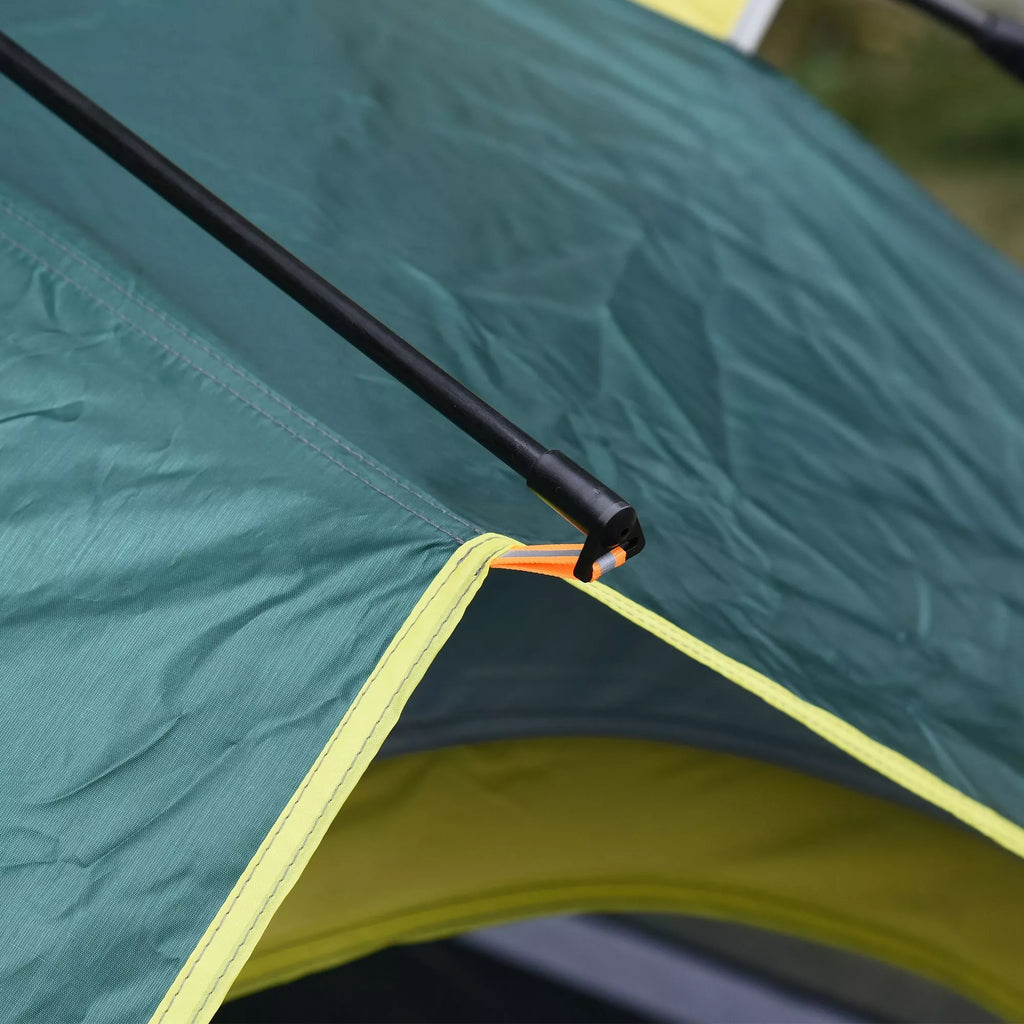 Kempingo palapinė 3 asmenims Pop-up kupolinė palapinė su langu, pakavimo maišeliu, kabliais, grindų danga, šeimos palapinė su 1000 mm vandens stulpu Palapinė kempingui, kelionėms, žygiai, sodui