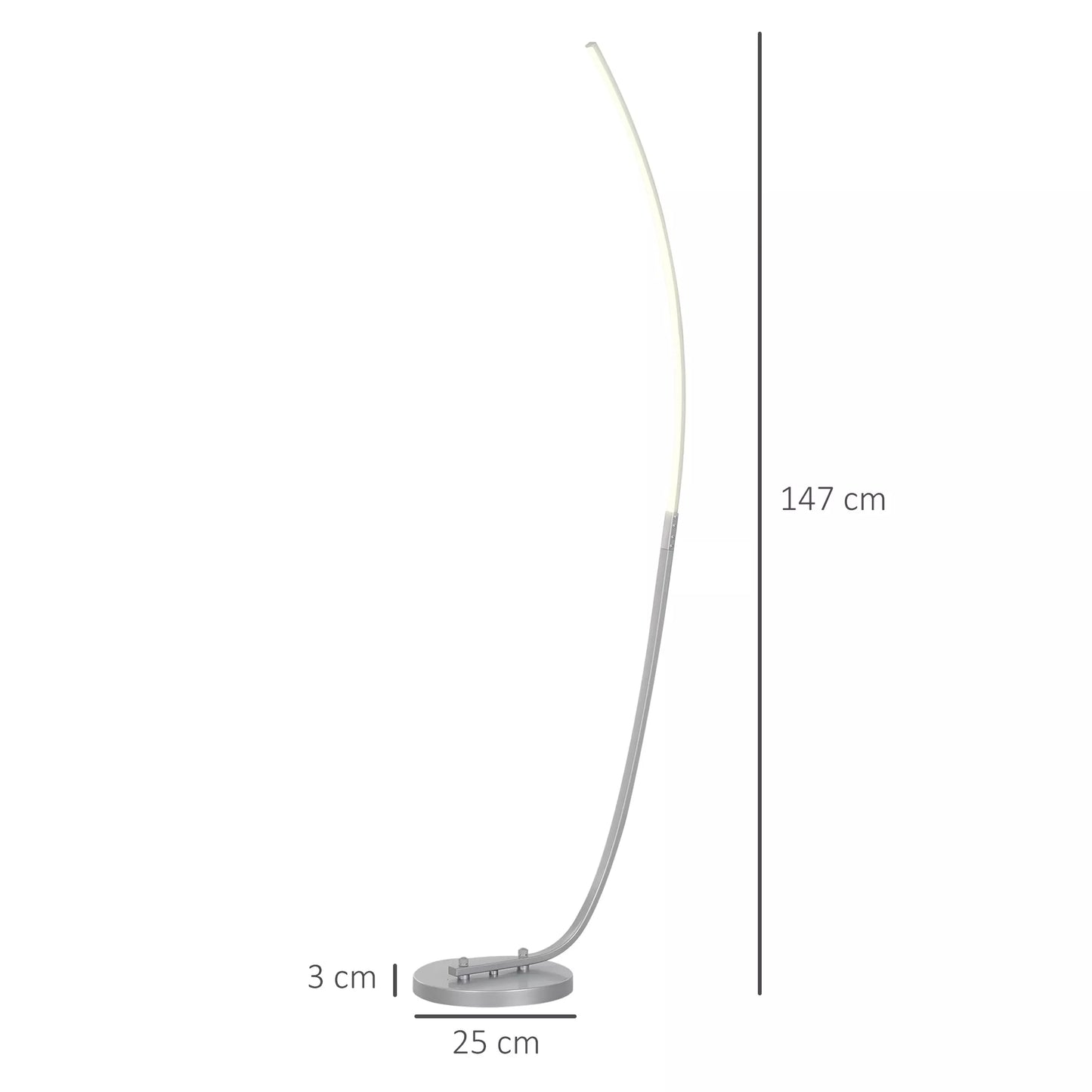 LED koridoriaus šviestuvas su reguliuojamu ryškumu, moderni pastatoma lempa su kojiniu jungikliu miegamajam, svetainei, sidabrinė