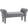Sėdimoji sofa, lovos sofa, tvirta konstrukcija, minkšta apmušalai, 102x36x51 cm, pilka