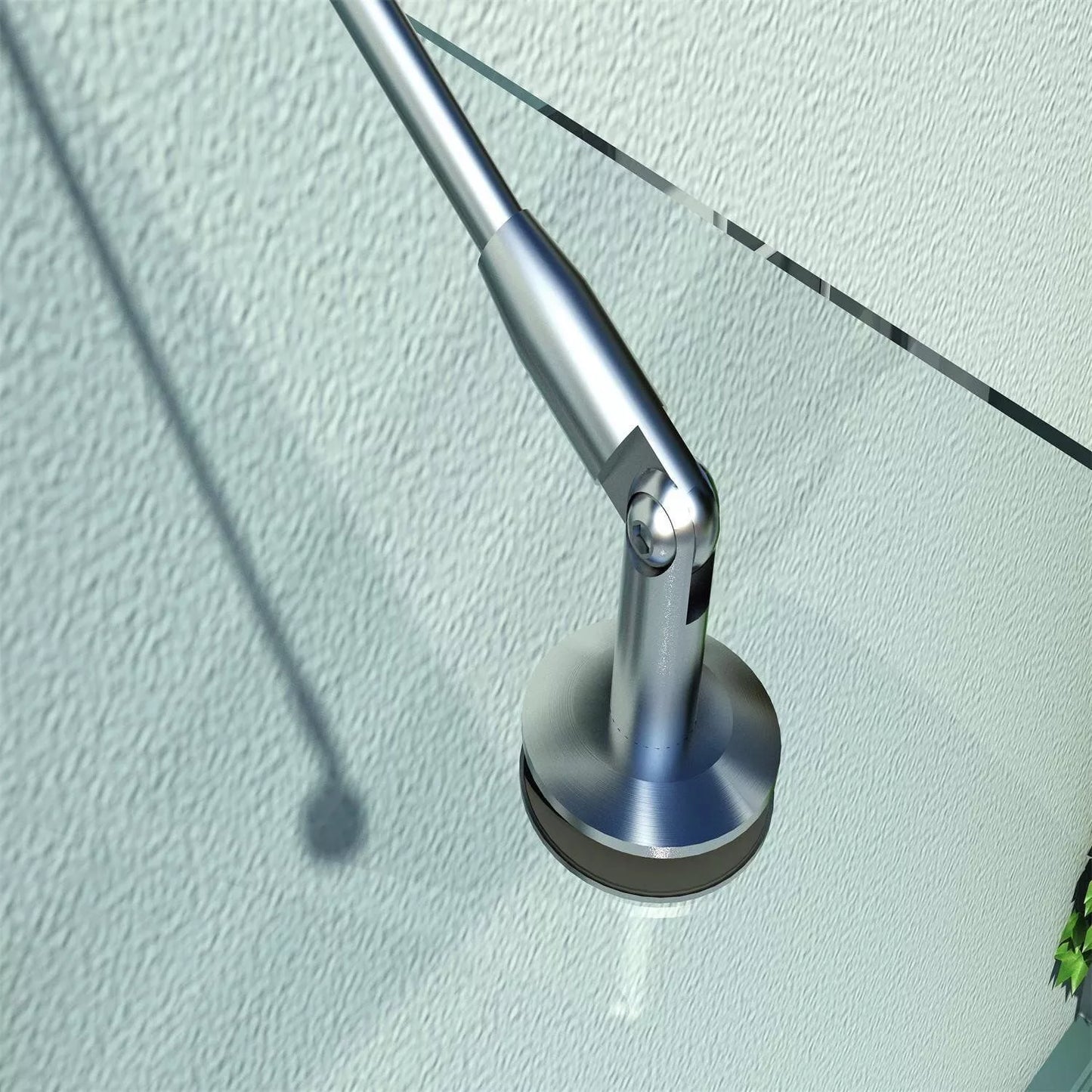 Stiklinis stogelis virš durų, grūdintas stiklas, 304 nerūdijančio plieno, skaidrus stiklas 150 x 90 cm