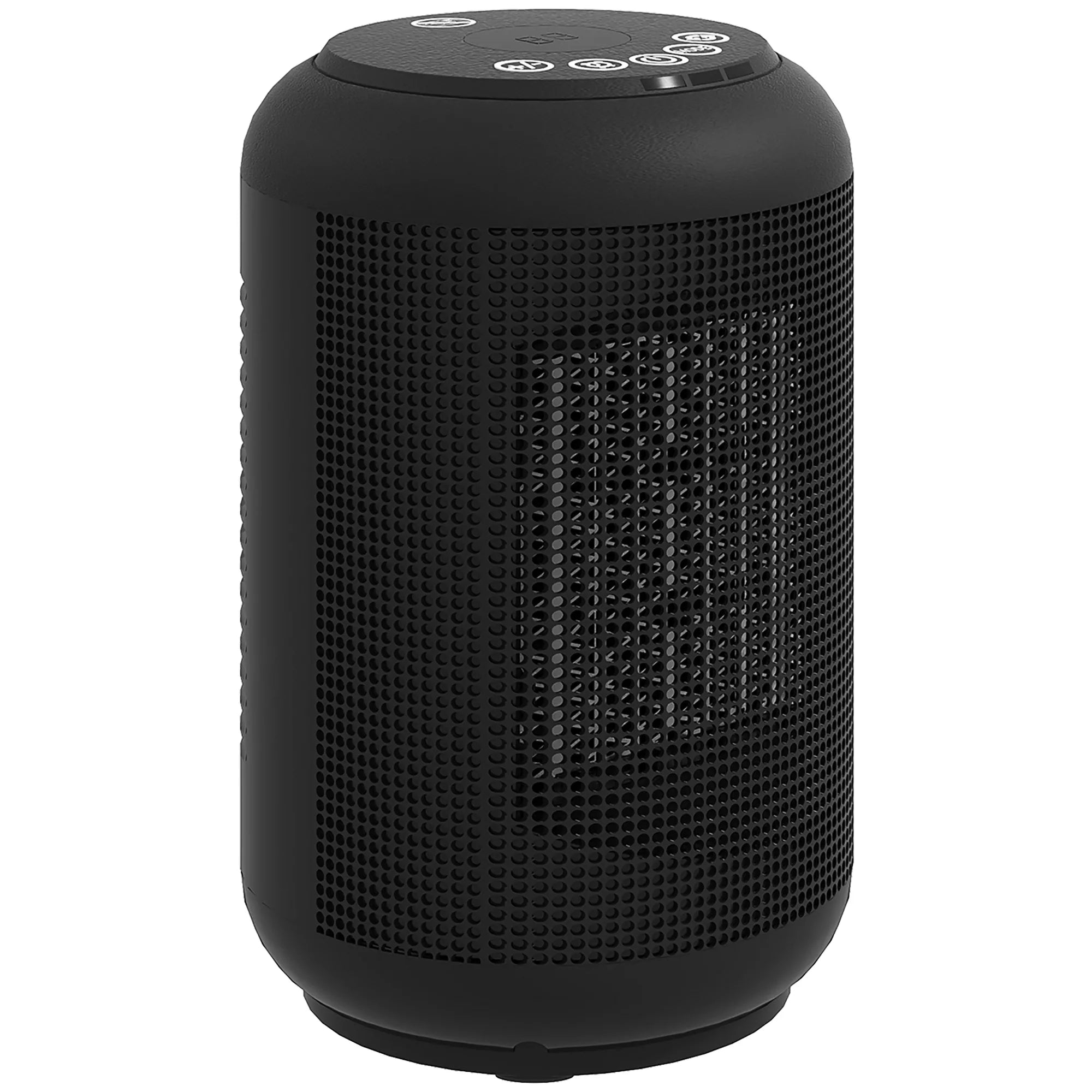 Šildymo įrenginys, 1500 W šildytuvas su 3 režimais, 24 valandų laikmatis, apsauga nuo apvirtimo ir perkaitimo, 14 x 14 x 21,5 cm, juodas