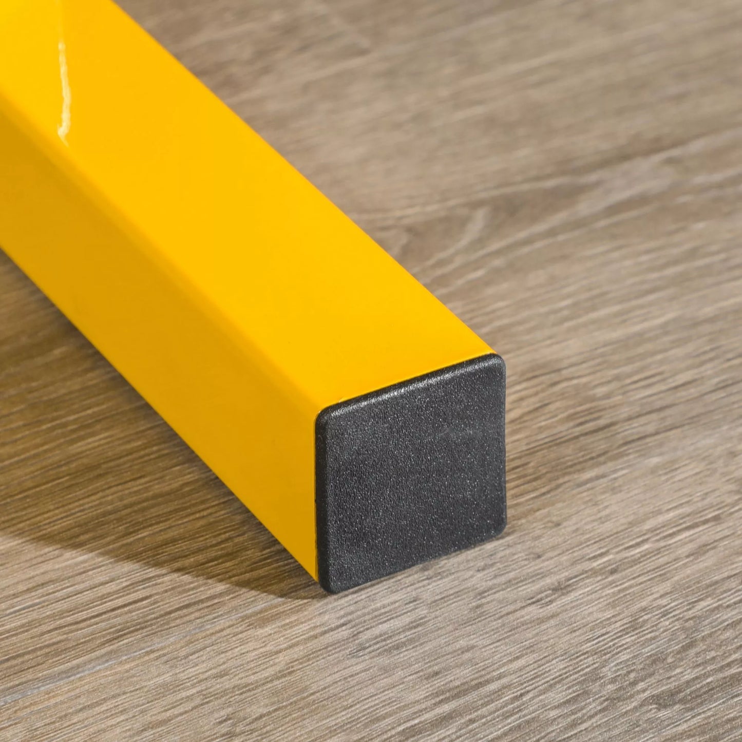 Stovas hanteliams iki 270 kg, su 2 lentynomis, plieniniu rėmu, geltonas, 92,5 x 50,5 x 80,5 cm