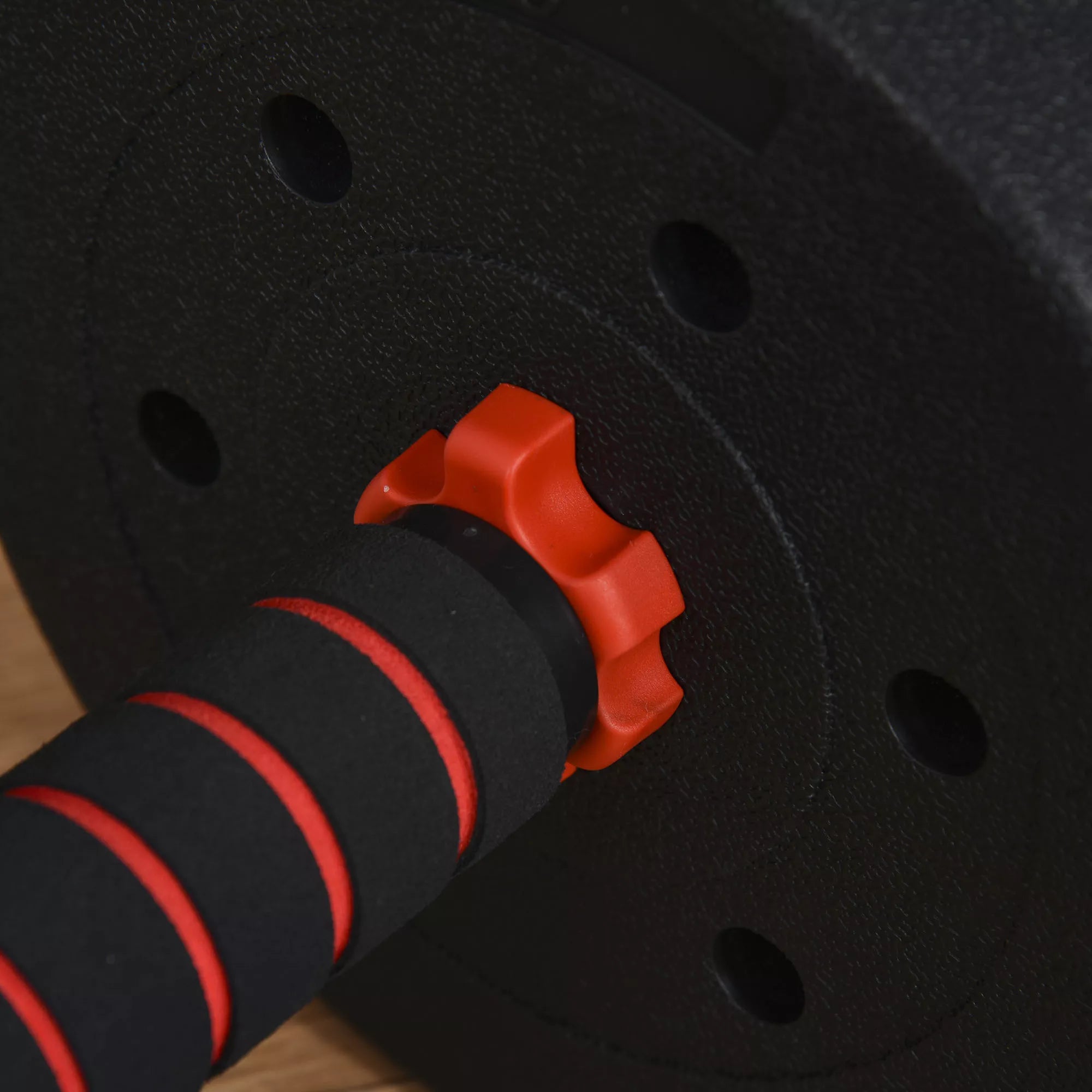 Reguliuojamas hantelių ir štangos rinkinys 25 kg, juodas