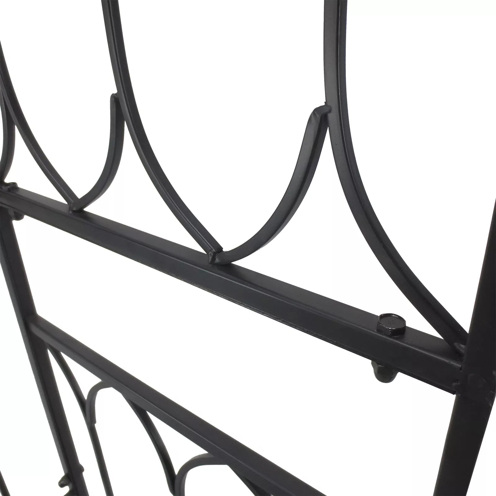 Rožių arkos su suoliuku Rožių suoliukas Pavėsinės suoliukas Filosofų suoliukas Tinklelis Tinklelis Sodas suoliukas Metalo Juodas 115 x 50 x 203 cm