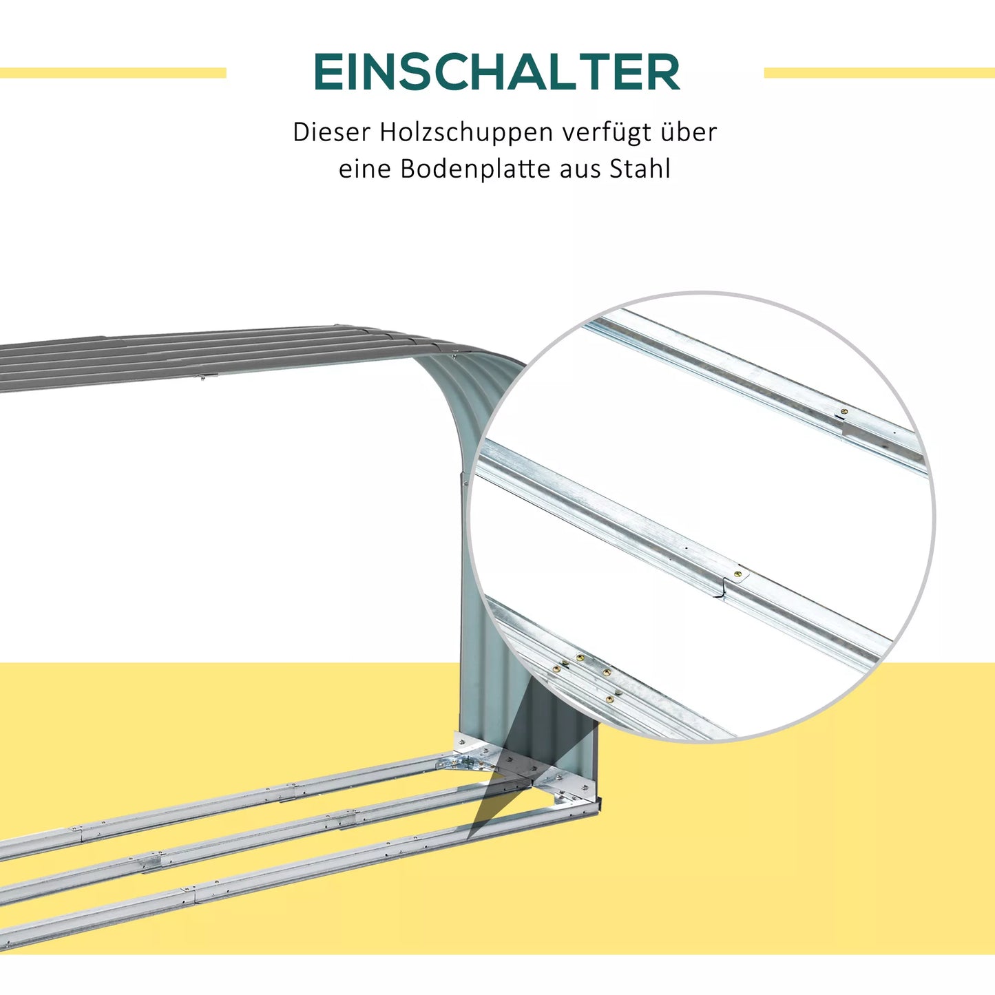 Malkų laikymo lentyna, atspari oro sąlygoms, plienas, 212 cm x 46 cm x 112 cm, pilka