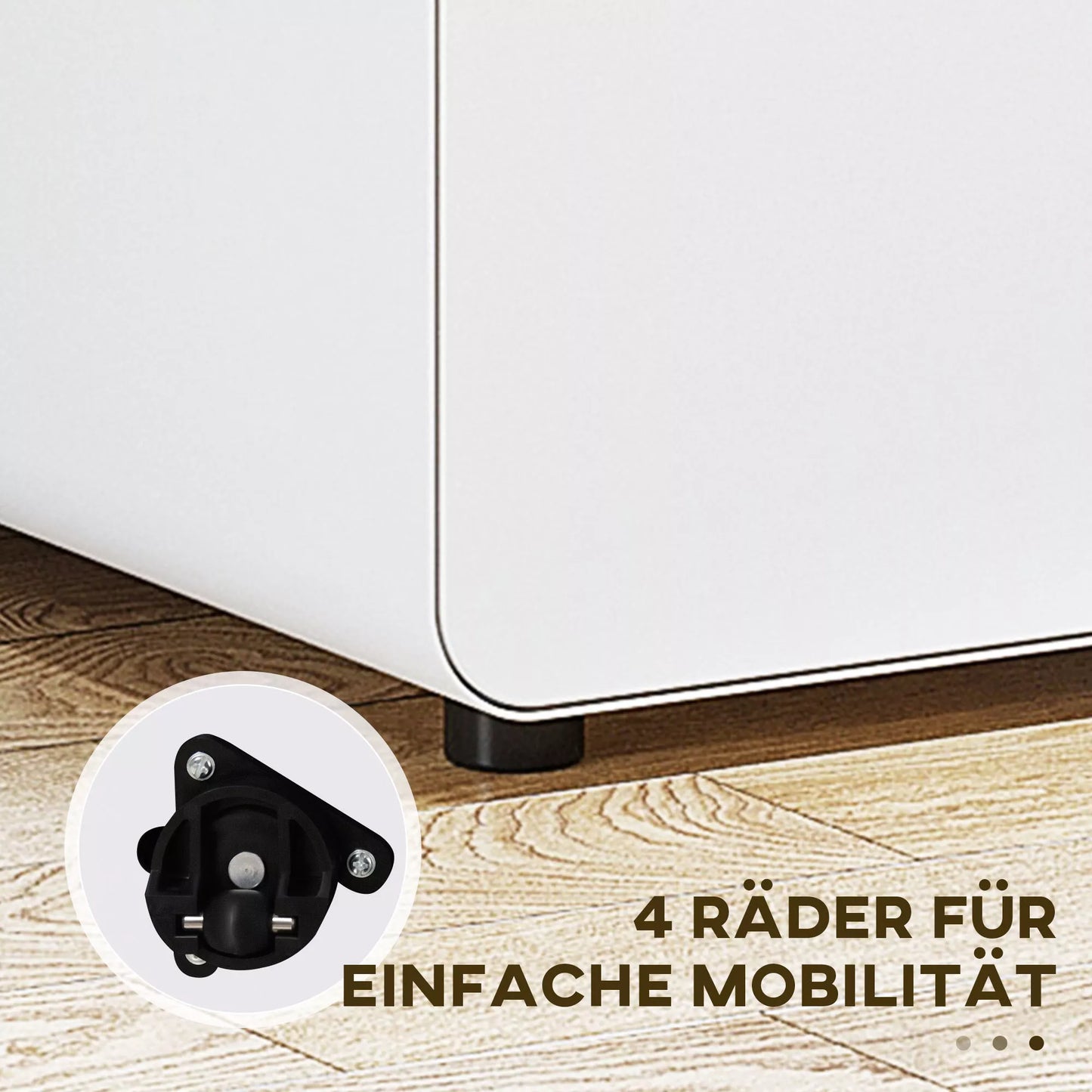 Ratinis konteineris su 3 stalčiais, mobilus dokumentų spinta su ratukais, užrakinama, biuro spinta su pakabinamomis bylomis ir stalčiumi rašikliams, biuro konteineris, stalviršio spintelė biurui, 39x48x59cm, balta